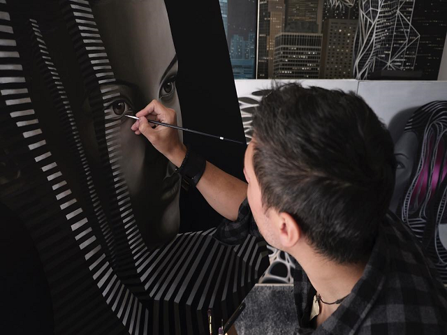 Artist in progress